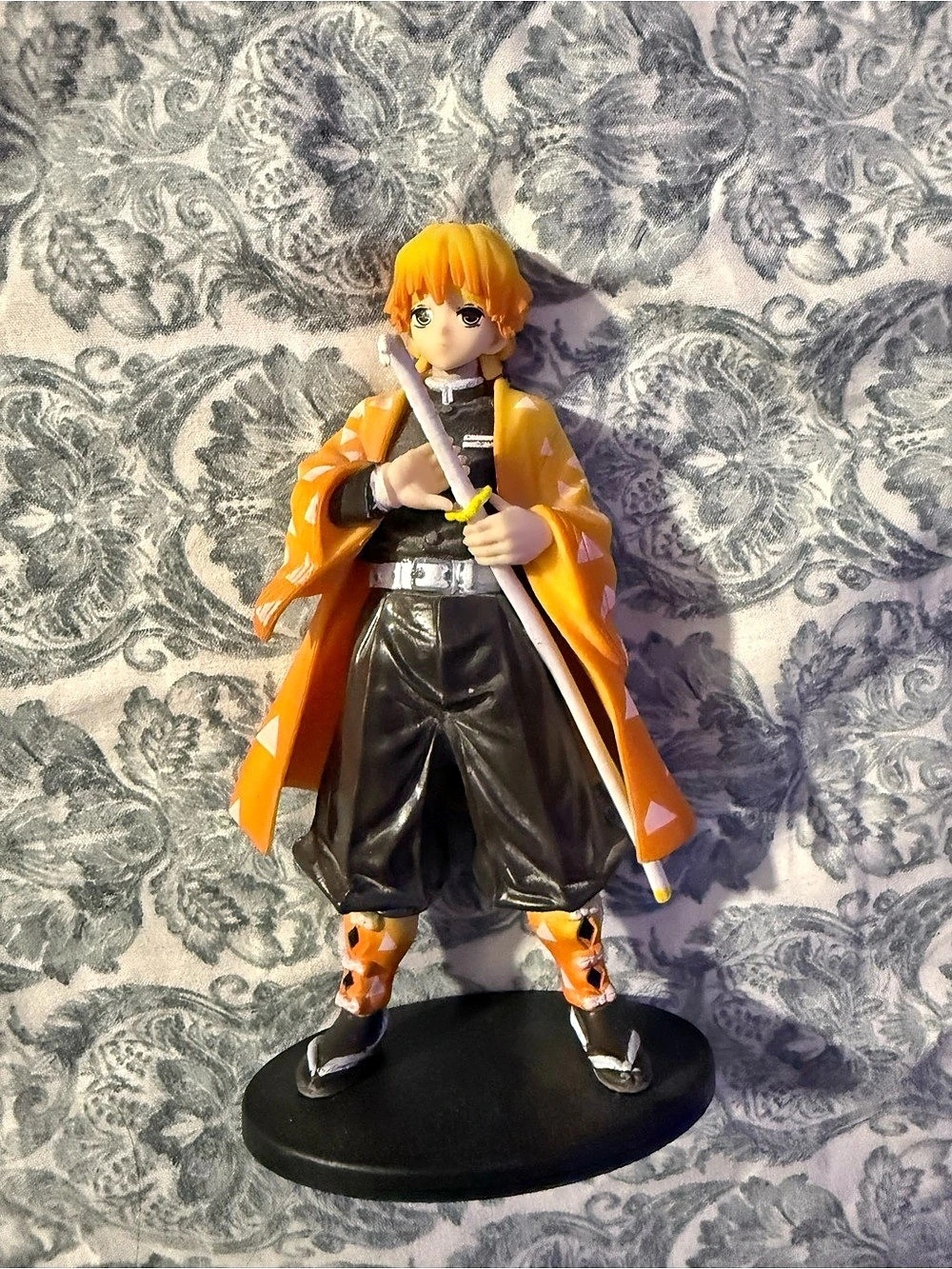 Anime Figure Set Orange Black Like New